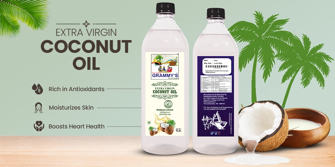 Pure & Unrefined Extra Virgin Coconut Oil Dealers India Cold-pressed, unrefined virgin coconut oil, rich in antioxidants and healthy fats for skin and hair